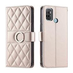 Lucyliy Compatible with Oppo A53S 4G Case Flip PU