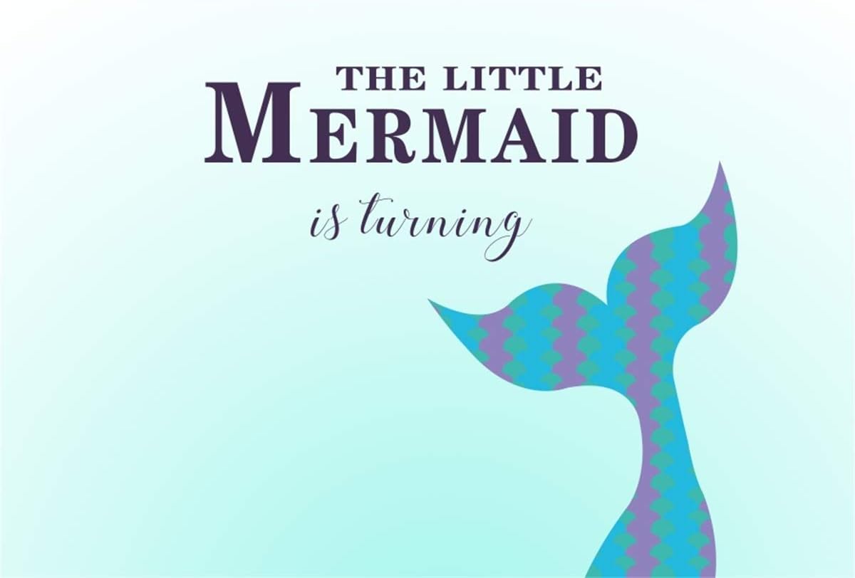 Amazon Com Yeele 6x4ft Under The Sea Little Mermaid Backdrop Colorful Fishtail Mermaid Scales Photography Background Kids Girls Princess Baby Shower Party Banner Photo Booth Digital Wallpaper Camera Photo