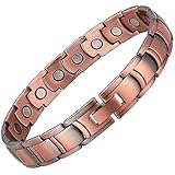 Elegant Mens Cooper Magnetic Therapy Bracelet Pain Relief for Arthritis and Carpal Tunnel Wristband Adjustable