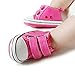 Itaar Baby Canvas Sneaker Infant Toddler Dual Strap Trainer Anti-Skid Rubber Sole Prewalker Shoes for indoor outdoor walking