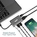 USB-C Hub to HDMI Multiport Adapter - ikling USB Type C Adapter with USB C/F Charging Port, 4K HDMI, 3 USB 3.0 Ports Compatible MacBook Pro 2015/16/17/18, New iPad Pro and More USB C Devices – Grey