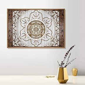 Framed for Living Room Bedroom Flower Pattern for