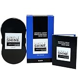NEW Premium Quality Black Shoe Shine Sponge | Instant Shining for Luxury Leather, Patent, Waterproof, Gloss & Vinyl | Black Color for Bags Belts Boots Furniture Car Interiors & More | Made in USA