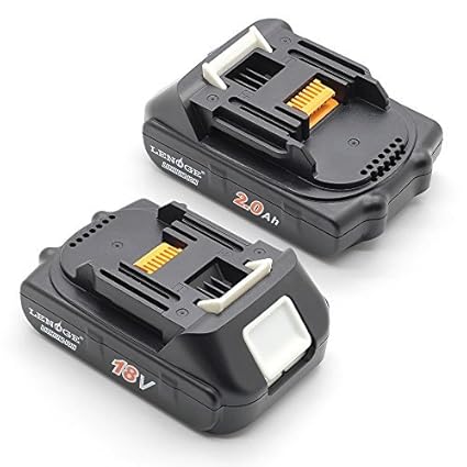 LENOGE 2 Stück 18V 2.0Ah Ersatz Werkzeugakku Für Makita BL1815, BL1815N, BL1820, 196235-0, 194205-3, 194309-1, 194513-2 LXT40