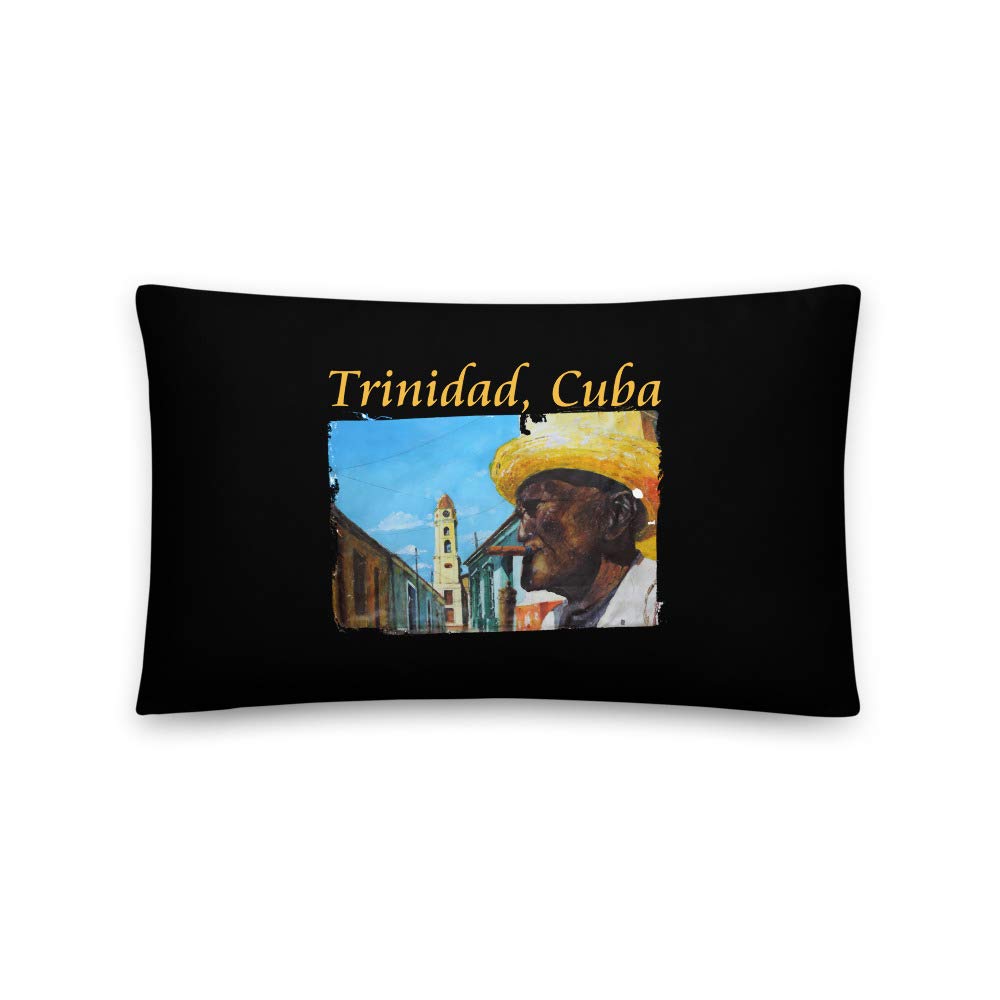 Latin America Focus Cuba Trinidad Cuban Cigar Art Throw Pillow 20x12