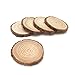 MUPIANLX Natural Wood Slices with Tree Bark Unfinished Round Wooden Discs for Crafts Coasters DIY Ornaments,15pcs 3.5