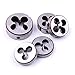ATOPLEE 5pcs Metric Left Hand Thread Die Set M3X0.5mm M4X0.7mm M5X0.8mm M6X1.0mm M8X1.25mm