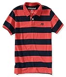 Aeropostale Mens Striped A87 Rugby Polo Shirt