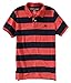 Aeropostale Mens Striped A87 Rugby Polo Shirt