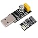 IZOKEE ESP8266 ESP-01 Serial WiFi Wireless Transceiver Module with USB to ESP8266 Adapter for Arduino Raspberry Pi (ESP-01 + USB)