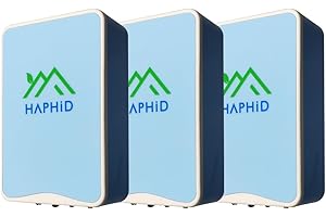 HAPHID Ionizer Air Purifier/Plug In Air Purifier,Filterless&Ion Air Purifier for Home&Office Purify:Odors,Pets Smell Etc (3-Pack,Blue)