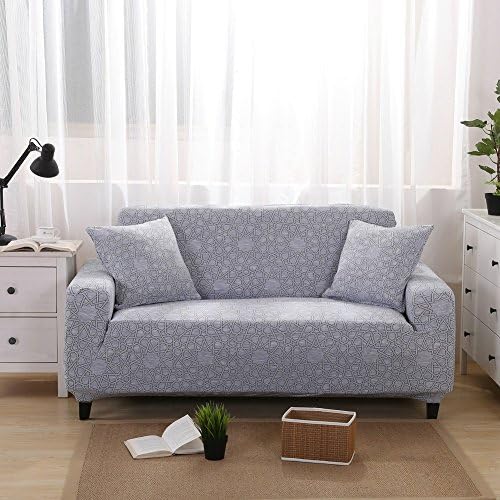 AbbeyTening Art Space gray Sofa Slipcover Sofa Covers Chair Covers Two-Seater Protectors Couch Covers Featuring Soft Form Fit Slip Resistant 57-72 Inch