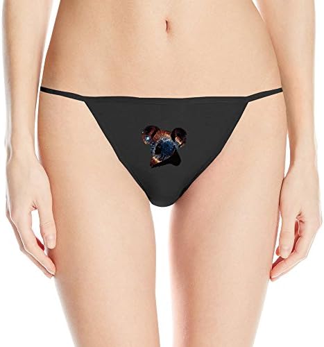 Cute Koala With Galaxy Print Sexy Sleek Model Thong Underwear