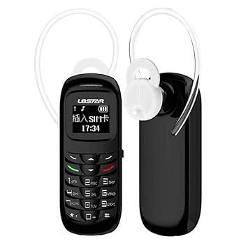 L8STAR BM70 3 en 1 Mini teléfono móvil de plástico Mini, 16 g … (Negro)