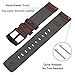 for Samsung Galaxy Watch 42mm/Gear Sport SM-600 Watchband, TRUMiRR 20mm Vintage Genuine Leather Watch Band Quick Release Wrist Strap for Samsung Gear S2 Classic,Gear Sport, Moto 360 2 42mm Men