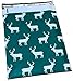 Poly Mailers Deer Designer Poly Mailers Custom Bags Green & White Shipping Envelopes Plastic Bags #SmileMail (100 10x13)