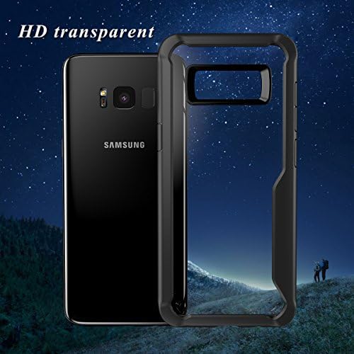 Samsung Galaxy S8 Case Slim Rugged Durable Hybrid Shockproof Armor Protective Case HD Transparent Backcover Combo Shock Absorption Slim TPU Back Case Protector Shell for Samsung Galaxy S8（5.8 Inch）