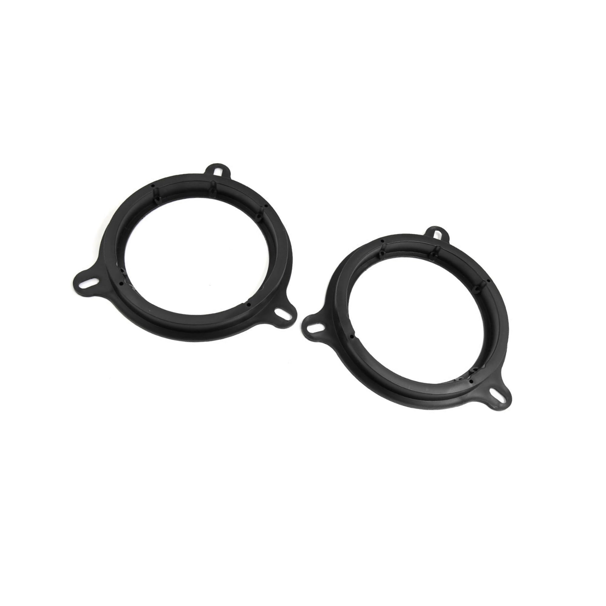 Hihaha 2pcs 6.5" Car Speaker Spacer Ring Adapter Bracket Extender Black Durable Material