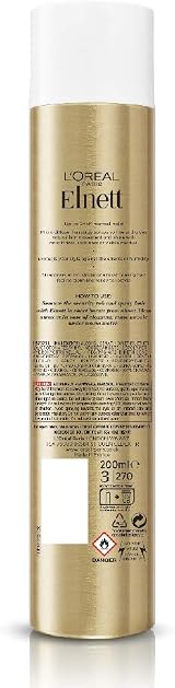 L'Oreal Elnett Shine Hairspray Normal Hold 200ml Pack of 2 view 2