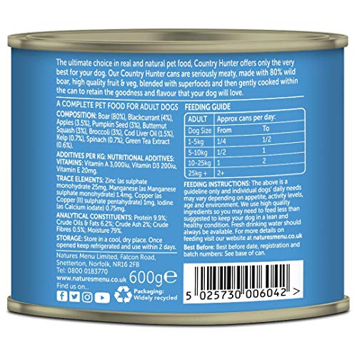 natures menu country hunter 600g