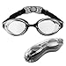 Aegend Swim Goggles, Swimming Goggles of Flat Lens for Men Women Adult Youth Kids Children, Anti-Fog UV Protection Leak-Proof Triathlon Swim Goggles Mirrored/Clear with Free Protection Case