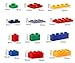 PROLOSO 1500 Piece Building Blocks Bulk 12 Shapes Colorful Educational Mass Pack