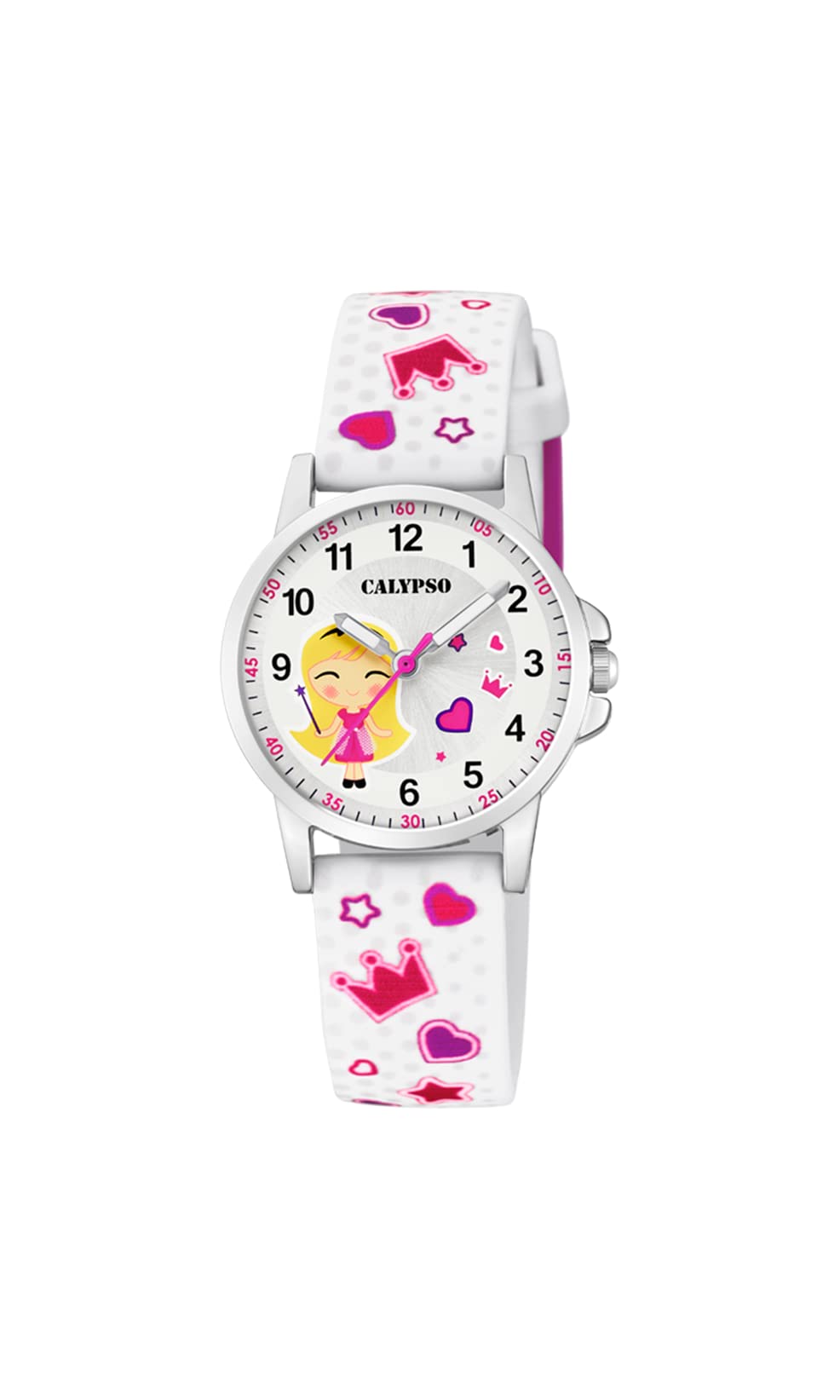 Calypso Watches Unisex Child Quartz Watch, Analogue Classic Display and Plastic Strap K5776/1