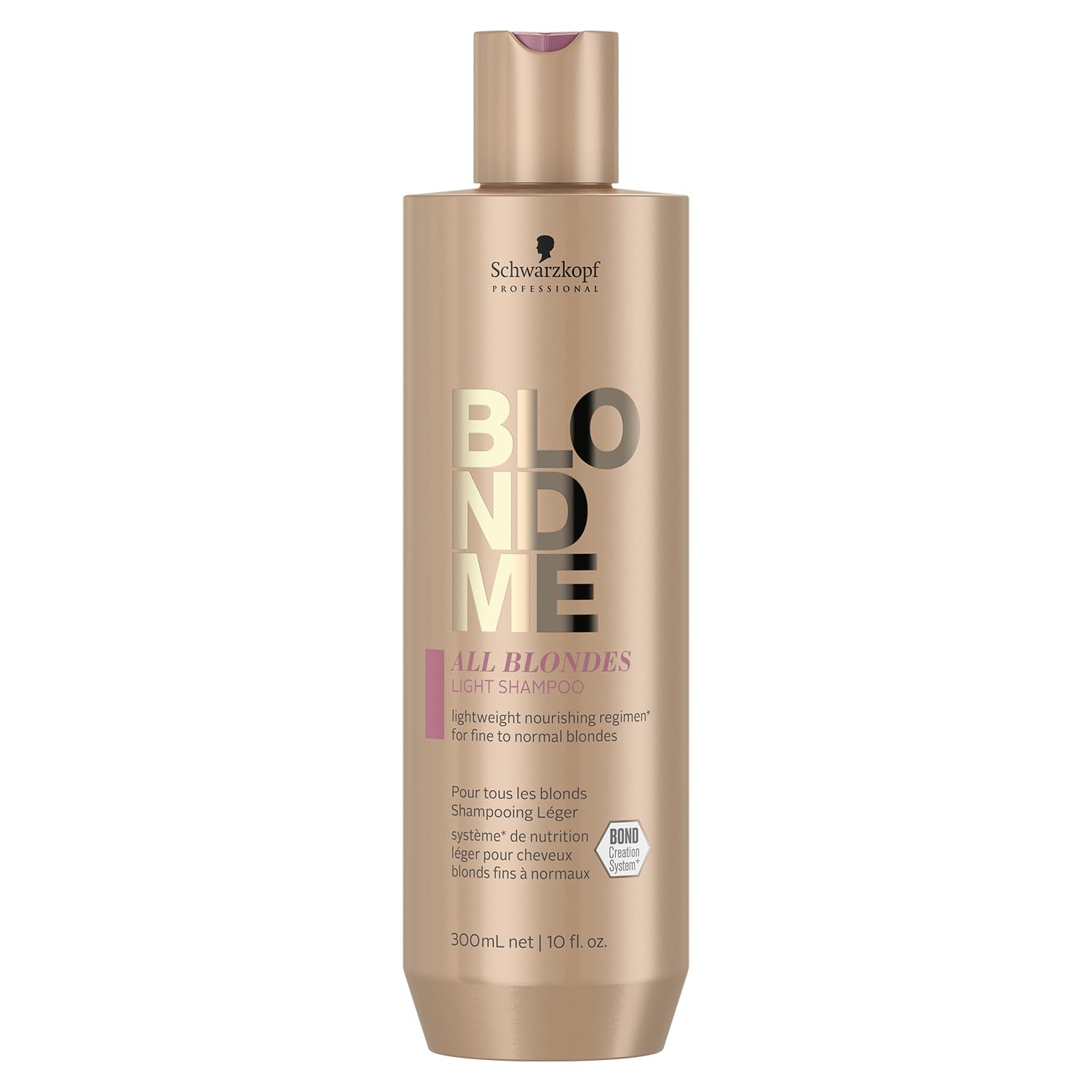 Schwarzkopf Professional BLONDME All Blondes Light Shampoo For Colored Lighthened Bleached Hair 3D Bond Creation System Mulberry Silk Extract Nourishing Softening Shining 300 ml