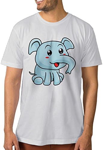 AMERI å¯çˆ±çš„å¤§è±¡ Men's Soft Short Sleeve T-Shirt