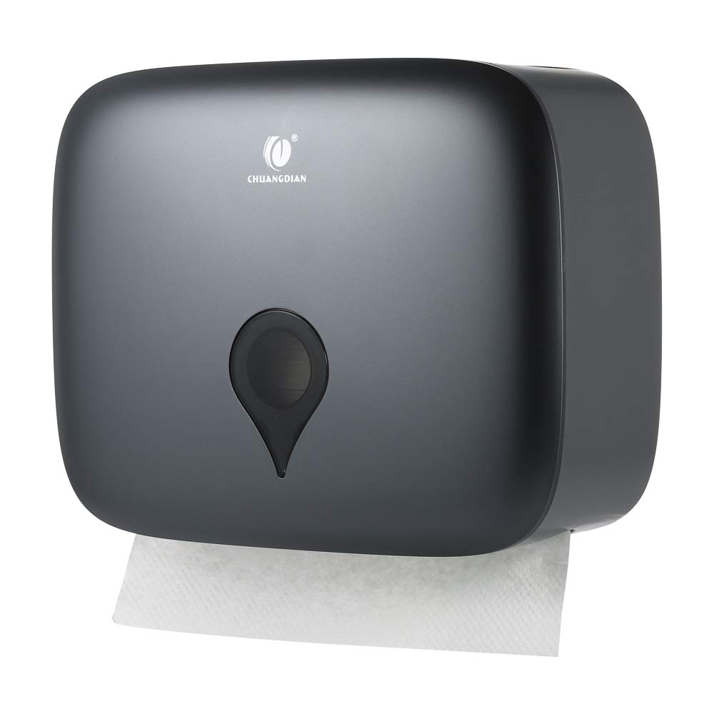 Decdeal Paper Towel Dispenser, CHUANGDIAN Wall Mounted C-fold Hand Towel Dispenser Waterproof Toilet Paper Tissue Dispenser Holder for Hotel Food Service Facilities