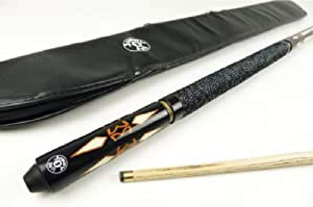 Jonny 8 Ball 'INCA' 9mm Tip Adjustable 4 Piece Ash Pool Snooker Cue & SOFT CASE