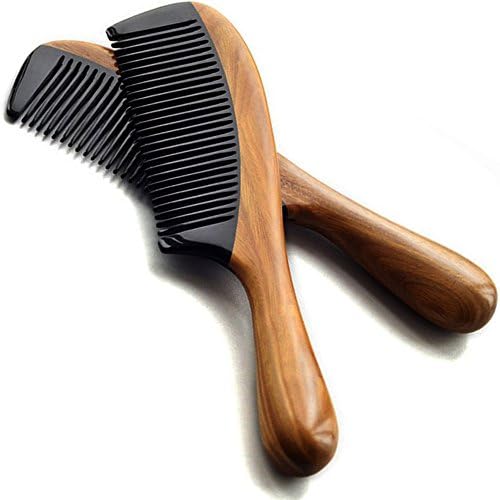 100% Green Sandalwood Hair Comb for long hair handmad with Premium gift package