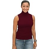 Sunfaynis Women's Soft Cotton Mock Turtleneck Shirt Baselayer Tops Underwear Shirt