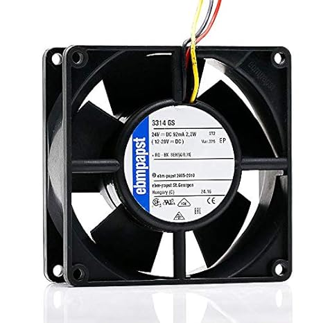 Amazon Com 3314gs 3314 Gs For German Papst Multifan 24v 2 4w 9cm Inverter 3 Wire Cooling Fan Industrial Scientific