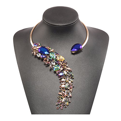 Holylove Women Costume Necklace Colorful, Statement Necklace for Women Novelty Fashion Jewelry 1 pc with Gift Box- HLN0008 Colorful - Thumbnail 7