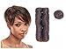 HAIR WAY Brazilian Virgin Hair 28 Pieces Short Human Hair Weave With Free Closure 28 Pieces Brazilian Virgin Hair Extension Short Bump Weave for African American Women #4