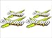 CAN-AM Team 3DX / YELLOW / 4 PACK Vinyl Recreational Vehicle ATV Graphic Decal Stickers