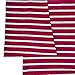 Womens Sexy Off The Shoulder Tops Long Sleeve Shirts Striped Juniors Casual Tops RedStripes XL