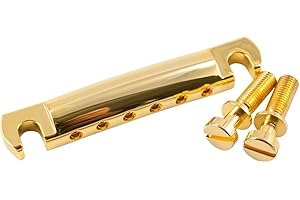 Kluson USA Aluminum Stop Tailpiece With Steel Studs Gold