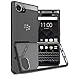 BlackBerry KEYone Case, CoverON [ClearGuard Series] Hard Clear Back Cover with Flexible TPU Bumpers Slim Fit Phone Cover Case for BlackBerry KEYone - Black / Clear
