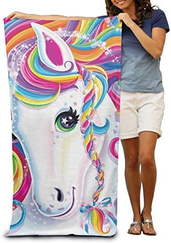 Kaufman Sales Unicorn Oversized Microfiber Beach Towel - Suitable For Swimming Pools, Beach, Camping