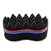 BEWAVE Barber Hair Sponge Brush Twist Make Dreads Locking Twist Coil Afro Curl Magic Locs Beauty Tool, 1 Pc