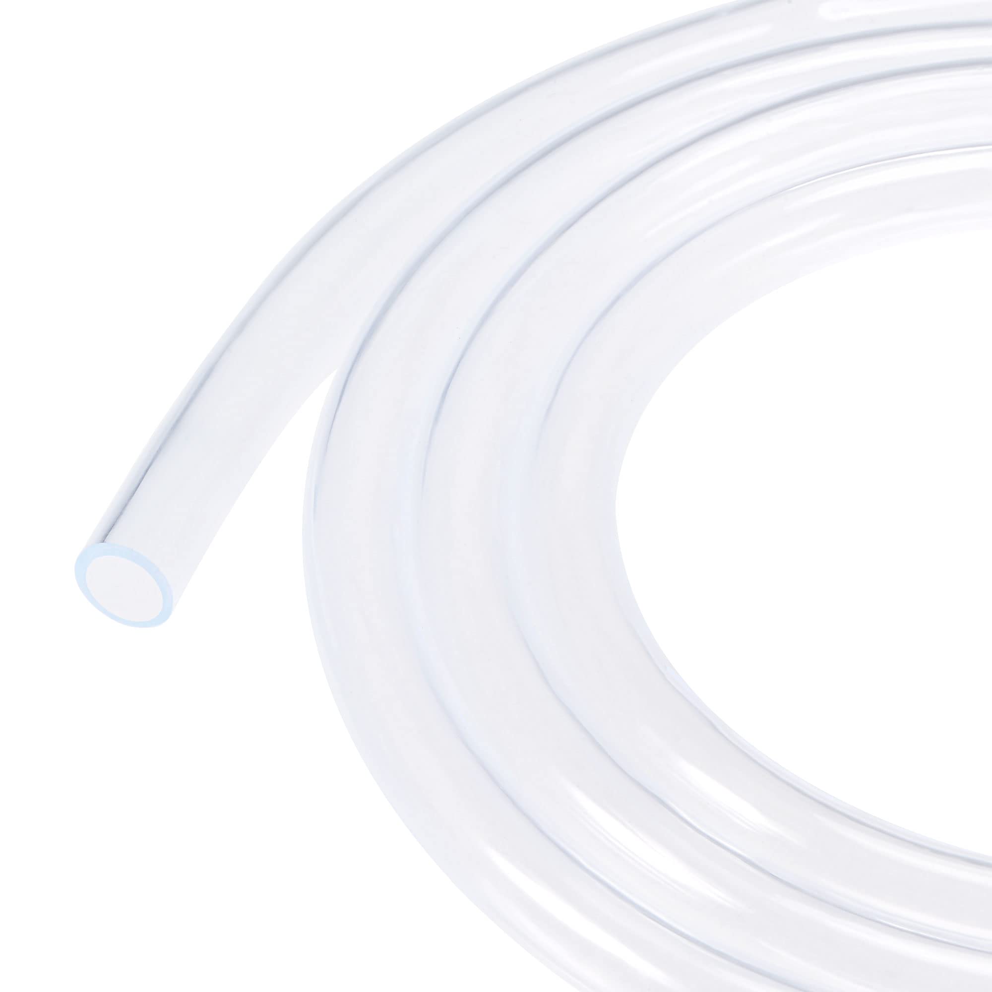 Photo 1 of MECCANIXITY PVC Transparent Hose Plastic Vinyl Tubing 12mm ID 15mm OD 10ft Flexible for Water Tube, Air Line