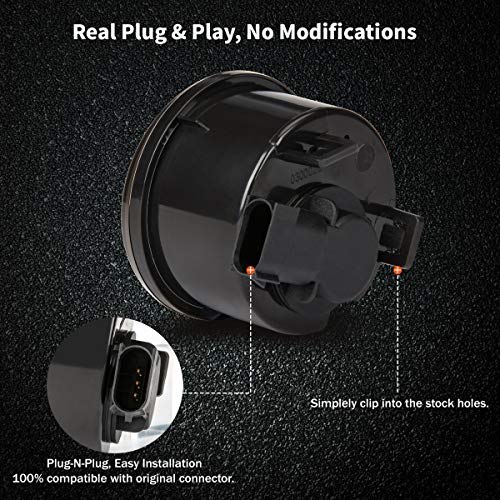 Amber Front LED Turn Signal Lights for 2007-2017 Jeep Wrangler JK Smoked Lens Turn Lamp Fender Flares Eyebrow Indicator Side Maker parking lights 2pcs - Thumbnail 2