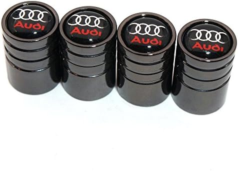 MirosCar Tire Air Valve Caps Stem Cover Universal Fits ALL Cars Trucks SUV Bike & Bicycle Motorcycle & Car Tire Valve Stem Caps For Audi