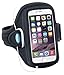 Armband Compatible with iPhone 8 7 6s 6 (NOT Plus) - for Running & Working Out - Water-Resistant [Includes Armband Extender for Large and XL arms] [Black]