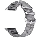 Gear S2 Bands, VIGOSS S2 Nylon Band with Adapters Soft NATO Premium Woven Nylon Lightweight Replacement Sport Strap Bracelet for Samsung Gear S2 SM-R720/R730 Smartwatch (Grey)