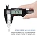 Adoric Life Digital Caliper, Micrometer Caliper Measuring Tool, Auto-off Vernier Calipers with Inch/ MM Conversion, Large LCD Screen, 0-6Inch/150mm Carbon Fiber Gauge