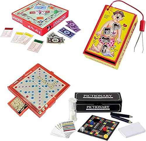 Worlds Smallest Board Games Bundle Set of Monopoly Scrabble