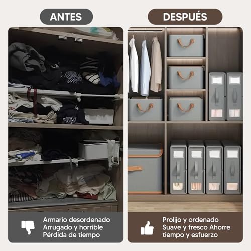 VIOPY Organizador De Sabanas, 4 Piezas Cajas De Almacenamiento, Organizador De Ropa De Cama Plegable, Contenedores De Almacenamiento De Tela Para Juego De Sábanas, Para Closet, Debajo De Las Camas